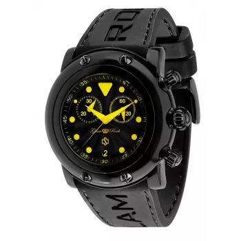 GLAM ROCK GR61112 Moteriškas Chronografo Laikrodis 46mm Juodas Silikonas