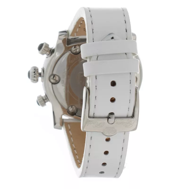 GLAM ROCK Woman GR10101W 46mm Šveicariškas kvarcinis laikrodis su baltu silikoniniu dirželiu