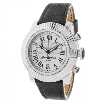 GLAM ROCK GR32107 Moteriškas 44mm Šveicariškas Kvarcinis Chronografas Baltas Silikoninis