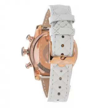 GLAM ROCK Moteriškas Kvarcinis Laikrodis GR32166R 44mm Balta Silikoninė Juosta