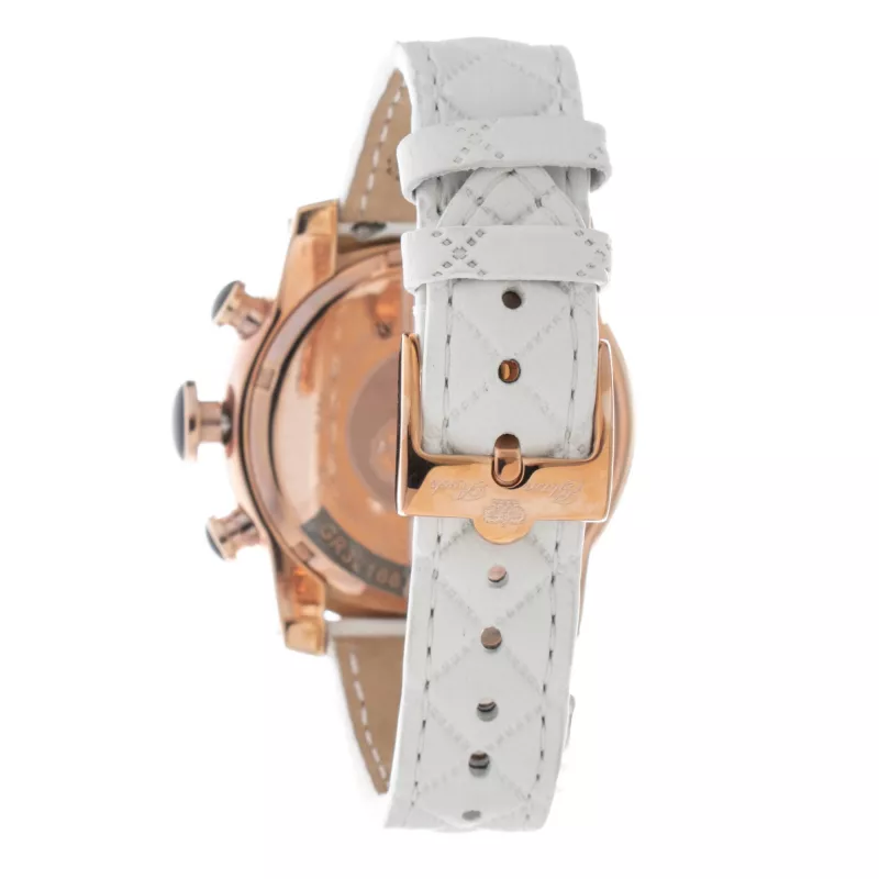 GLAM ROCK Moteriškas Kvarcinis Laikrodis GR32166R 44mm Balta Silikoninė Juosta