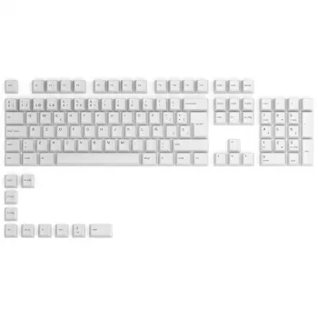 Glorious GPBT Keycaps – 115 PBT klavišų, ISO, ES išdėstymas, Arctic White