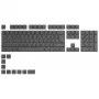 Glorious GPBT Keycaps - 115 PBT Keycaps, ISO, ES Layout, Black Ash