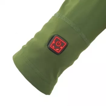 Glovii GJ1CS Šildomi apatiniai marškinėliai su apvalia iškirpte, ilgomis rankovėmis, juodi, unisex