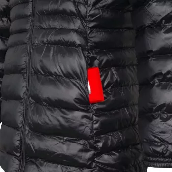 Glovii GTFBL Moteriška šildoma softshell striukė su anglies pluošto šildymu, 3 režimai, įkraunama baterija, juoda
