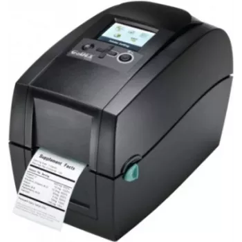 Godex RT230i tiesioginio terminio / terminio perkėlimo etikečių spausdintuvas - 300 x 300 DPI - LCD - laidinis - juodas