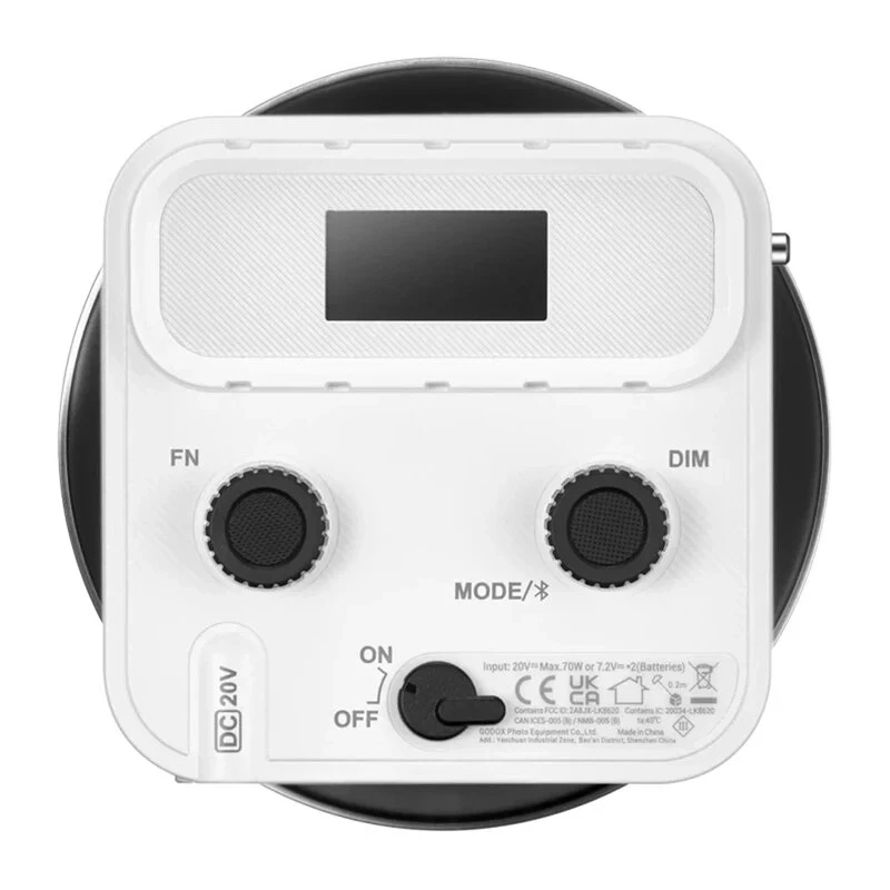 Godox ML60II Bi-Color LED vaizdo šviesos rinkinys (60W, 2800K-6500K, CRI 96+, TLCI 97+, valdymas programėle, NP-F baterijos parinktis)