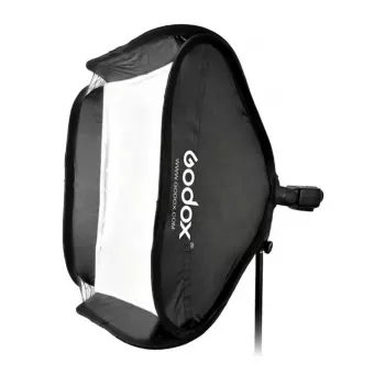 Godox SFGV8080 80x80cm sidabrinis softbox su Bowens tvirtinimu, 40° tinkleliu, vidiniu ir išoriniu difuzoriais, greitas paruošimas