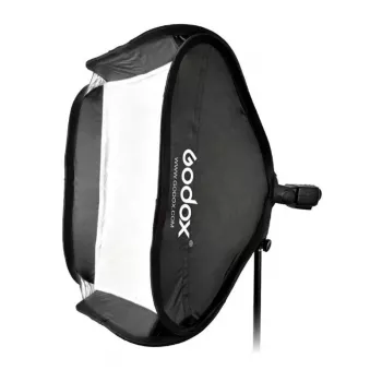 Godox SFUV6060 S-Type Speedlite Bracket su 60x60cm Softbox ir Nešiojimo Dėklu
