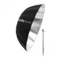Godox UB-165S 165 cm sidabrinis gilus parabolinis skėtis