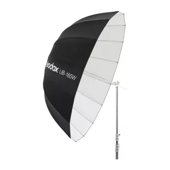 GODOX UB-165W 165 cm parabolinis atspindintis skėtis su 16 sidabrinių stipinų ir transportavimo krepšiu