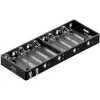 Goobay BH AA 10xL pasyvus baterijų laikiklis 10 AA baterijų, nuoseklus jungimas, 15V išėjimas, juodas 11986