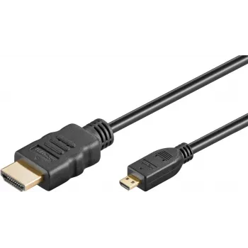 Goobay Ultra High-Speed HDMI laidas Micro-HDMI 8K 60 Hz 2 m Juodas