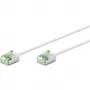 Goobay Ultraflexible CAT 8.1 Slim U/FTP komutacinis kabelis, 0,5 m, baltas, itin trumpos jungtys, 40 Gbps 74359