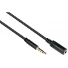Good Connections 3.5mm 4-polių TRRS garso prailginimo kabelis, vyriškas į moterišką, 1,5m, juodas AS-35V4B15