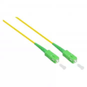 Good Connections OS2 vienmodis šviesolaidinis pataisos kabelis SC/SC UPC simpleksinis 9/125µm LSZH 10m geltonas