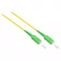 Good Connections OS2 vienmodis šviesolaidinis pataisos kabelis SC/SC UPC simpleksinis 9/125µm LSZH 10m geltonas
