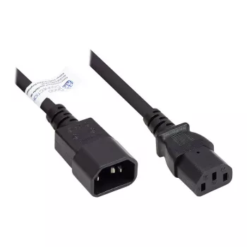 Good Connections P1430-S010 IEC C14–C13 ilginimo maitinimo laidas 1 m, juodas