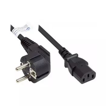 Good Connections Schuko į IEC C13 maitinimo laidas, kampuotas kištukas, 1,5 m, juodas