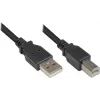Good Connections USB 2.0 laidas Type A – Type B – juodas – 0,5 m