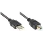 Good Connections USB 2.0 laidas Type A – Type B – juodas – 0,5 m