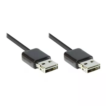 Good Connections USB 2.0 didelės spartos EASY kabelis A į A, juodas, 1 m (2212-EU010)