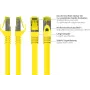 GoodConnections 40m Cat.7 S/FTP PiMF halogeno neturintis RJ45 komutacinis kabelis su fiksatoriaus apsauga, geltonas 8070R-400Y