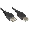 GoodConnections Alcasa 2511-EU01 USB 2.0 ilginimo laidas, USB-A kištukas į USB-A lizdą, 1,8 m, juodas