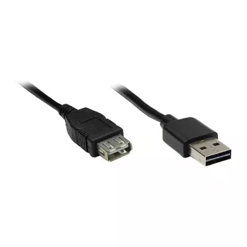 GoodConnections Alcasa 2511-EU01 USB 2.0 ilginimo laidas, USB-A kištukas į USB-A lizdą, 1,8 m, juodas