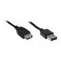 GoodConnections Alcasa 2511-EU01 USB 2.0 ilginimo laidas, USB-A kištukas į USB-A lizdą, 1,8 m, juodas