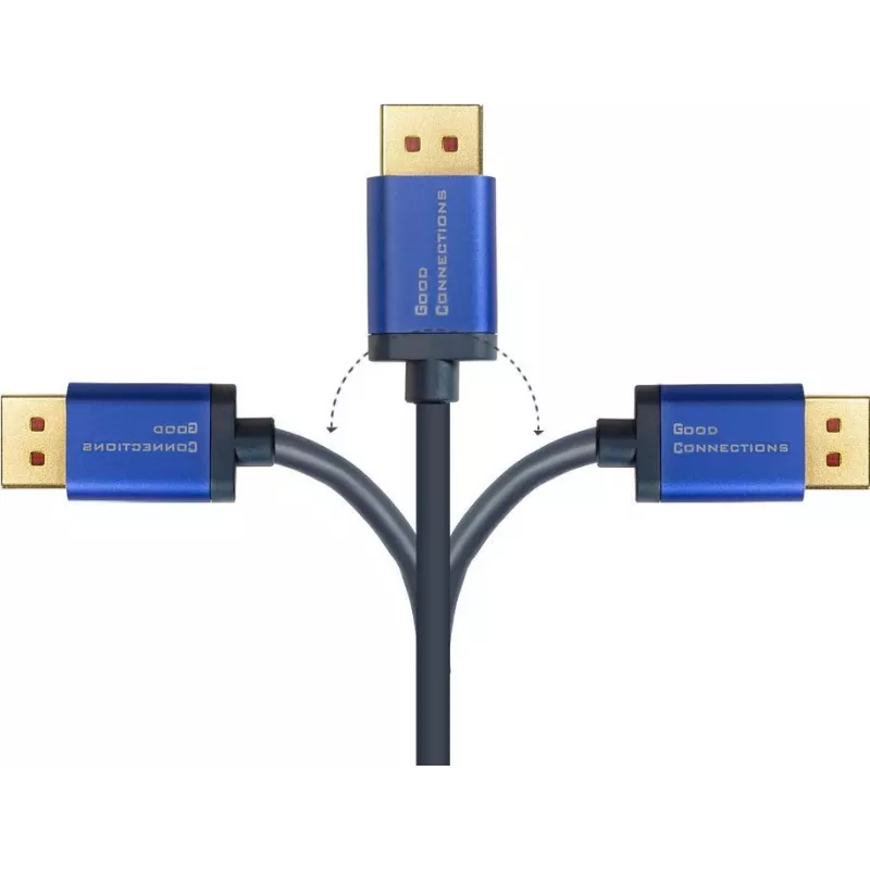 GoodConnections Alcasa 4824-SF010B Mini DisplayPort į DisplayPort kabelis 1m mėlynas 4K@60Hz