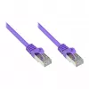 GoodConnections Alcasa RJ45 Patch Cable, Cat5e, UTP, 0,15m, Gold Plated, Violet
