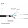 GoodConnections Alcasa UK30P-AMB-005S USB 3.2 Gen 1 laidas, USB-A į Micro-B, 0,5 m, juodas
