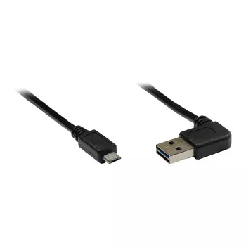 GoodConnections Alcasa USB 2.0 A–Micro-B laidas, 2 m, kampuotas, auksuotas