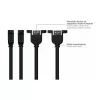 GoodConnections Alcasa USB 2.0 laidas, USB-A vyriškas į USB-B vyrišką, 0,5 m, juodas