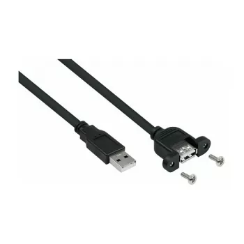 GoodConnections Alcasa USB 2.0 laidas, USB-A vyriškas į USB-B vyrišką, 0,5 m, juodas