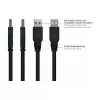 GoodConnections Alcasa USB 2.0 ilginamasis kabelis, USB-A kištukas į USB-A lizdą, 0,3 m, juodas