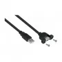 GoodConnections Alcasa USB 2.0 ilginamasis kabelis, USB-A kištukas į USB-A lizdą, 0,3 m, juodas