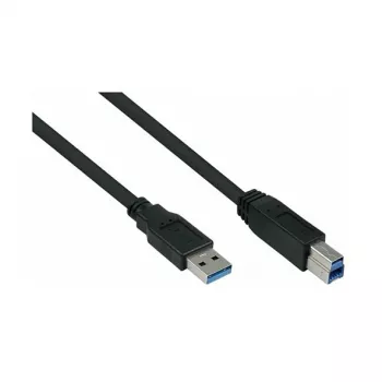 GoodConnections Alcasa USB 3.2 Gen 1 laidas A–B, 1,8 m, juodas