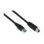 GoodConnections Alcasa USB 3.2 Gen 1 laidas A–B, 1,8 m, juodas