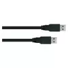 GoodConnections Alcasa USB 3.2 Gen 1 Type-A į Type-A jungiamasis kabelis, 0,5 m, juodos spalvos (UK30P-AA-005S)