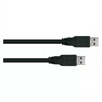 GoodConnections Alcasa USB 3.2 Gen 1 Type-A į Type-A jungiamasis kabelis, 0,5 m, juodos spalvos (UK30P-AA-005S)