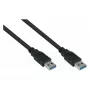 GoodConnections Alcasa USB 3.2 Gen 1 Type-A į Type-A jungiamasis kabelis, 0,5 m, juodos spalvos (UK30P-AA-005S)