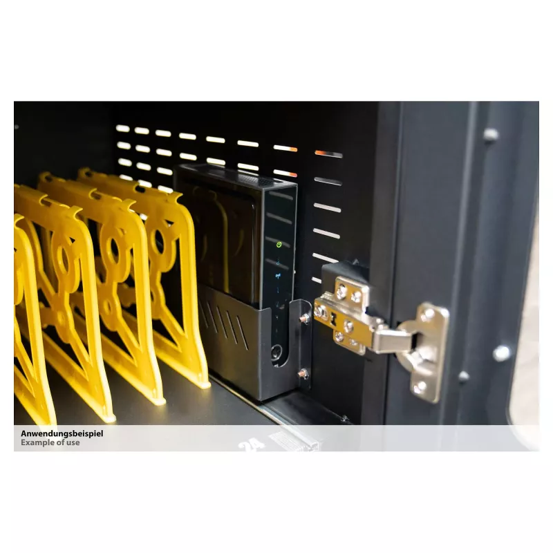 GoodConnections ANTARES PRO N24C įkrovimo spinta nešiojamiesiems kompiuteriams iki 15,6 colio, USB-C 65W PD 3.0, UVC dezinfekcija, juoda