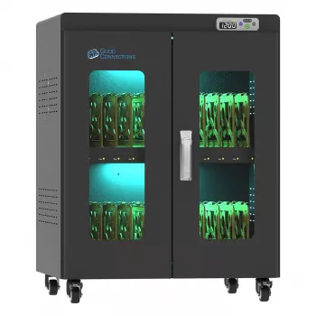 GoodConnections ANTARES PRO N24C įkrovimo spinta nešiojamiesiems kompiuteriams iki 15,6 colio, USB-C 65W PD 3.0, UVC dezinfekcija, juoda