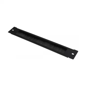 GoodConnections Brush Strip 380 mm x 57 mm, skirta GoodConnections 19 inch sieniniam korpusui FLAT-Pack (GC-RFxxxS), Deep Black (RAL 9005)