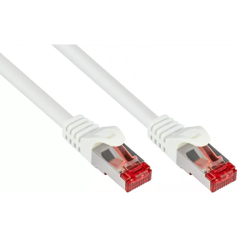 GoodConnections Cat.6 S/FTP Patch Cable su Snagless Boot, PiMF, PVC, 250MHz, Baltas, 20m (8060-200W)