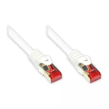 GoodConnections Cat.6 S/FTP Patch Cable su Snagless Boot, PiMF, PVC, 250MHz, Baltas, 20m (8060-200W)