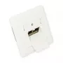 GoodConnections Cat.6A tinklo sieninis lizdas, 2xRJ45, ekranuotas, įleidžiamas, vertikalus kabelio įvadas, perlų baltumo RAL1013 (GC-N0021)