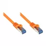 GoodConnections Cat. 6A S/FTP Patch Laidas su Laikiklio apsauga, Be halogenų, Oranžinis, 15 m